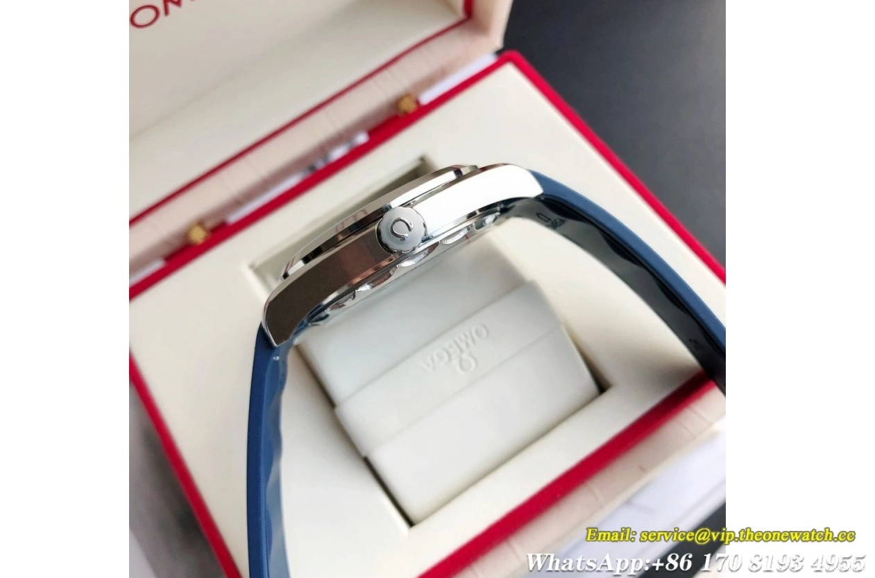 Blue GDF 41mm MY8215+Free SS Terra SS Aqua RU Bracelet Dial 0219